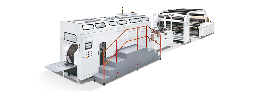 Roll (double layer) square bottom paper bag machine